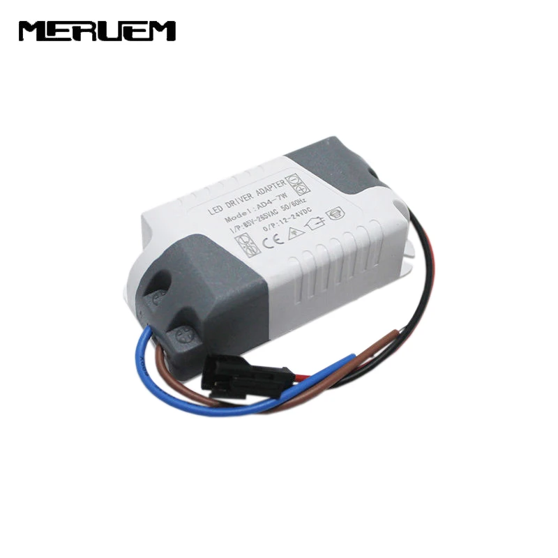 Free shipping 6pcs/lot (4 7)x 1W Led Driver 4W 5W 6W 7W Lamp Driver