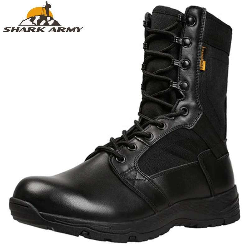2019 Outdoor Hiking Shoes Men's Desert High-top Military Tactical Boots Men Combat Army Boots Militares Sapatos Masculino