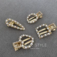 1 шт. перламутровый горный хрусталь слова боковой зажим любовь квадратный взрослый головной убор заколка для волос челка зажим G0402