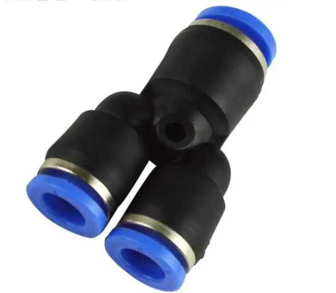 

5pcs Pneumatic Reduced Y Union Tube OD 3/8" To 1/4" Quick Release Air Fitting