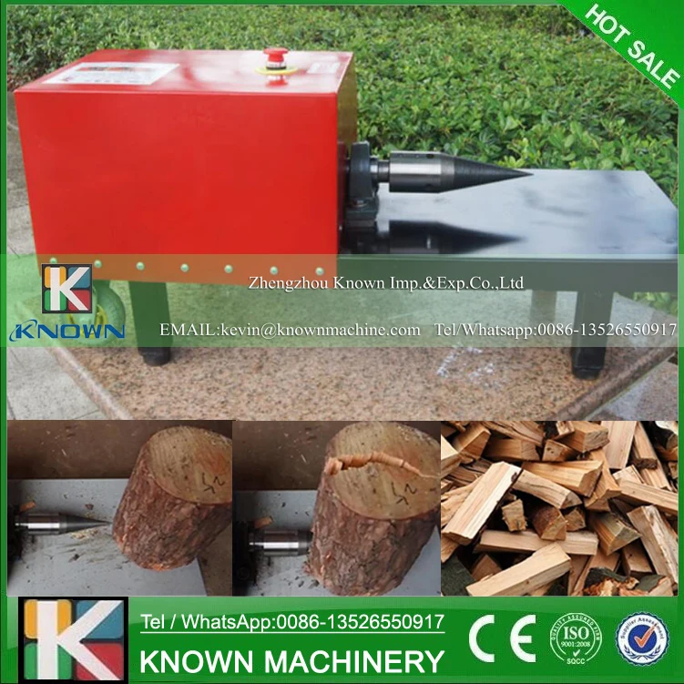 

The 220V electric cone log splitting machine / mechanical log splitter / portable screw log splitting machine