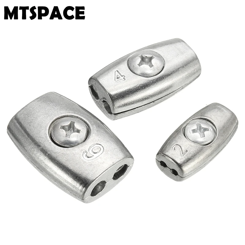 Зажим для кабеля MTSPACE 2/4/6 мм Проволочный Трос зажим Simplex из никель фосфорного