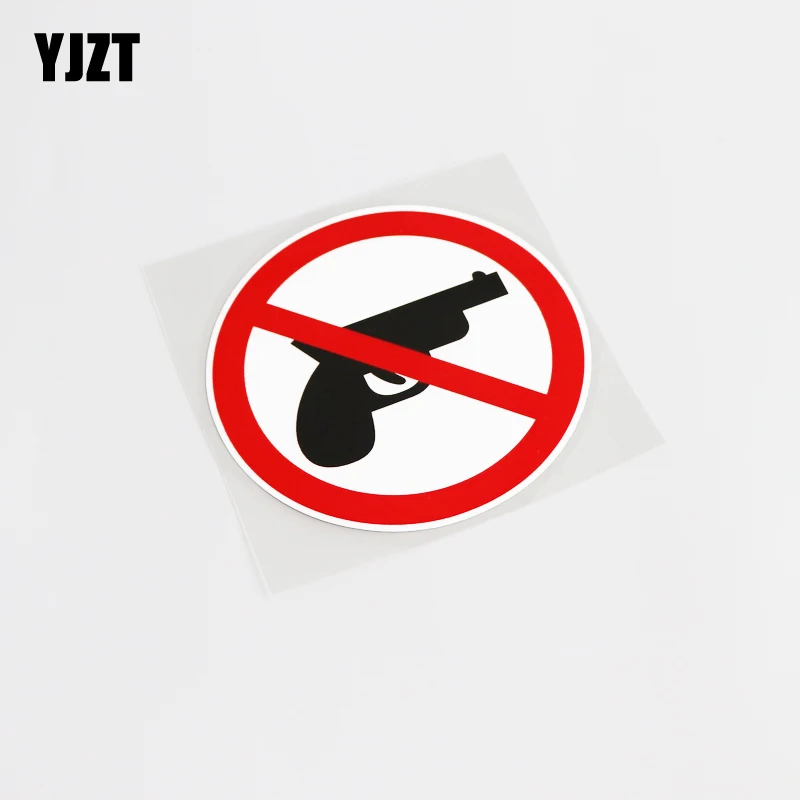 YJZT 10 8 см * интересные Предупреждение ющие знаки запрещающие использование оружия