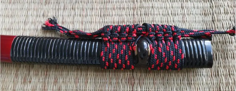 Cuerno De Búfalo accesorios de piel de raya Vaina De Mimbre De Madera Saya envuelto para espada japonesa 