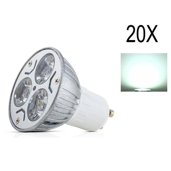 

20X GU10 3W LED Spot Light LED Bulb Light Cold/Warm White AV85~265V High Brightness LED Lampada High brightness Spot light lamp