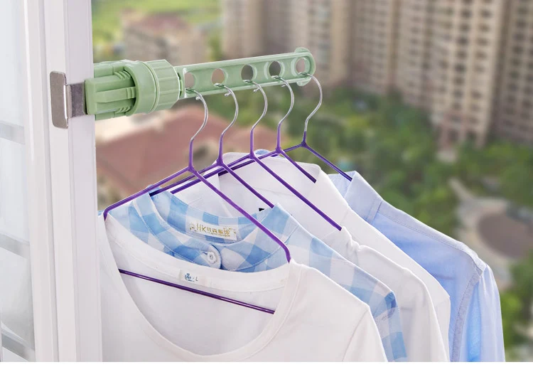 Vanzlife Крытая пластиковая сушильная стойка подоконник сушилка для одежды креативная многофункциональная Балконная вешалка для хранения окон