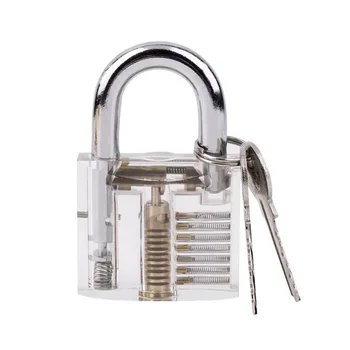 

Transparent High quality Beautiful Design Modern style Visible Cutaway Practice Padlock Lock Training Skill For Locksmith