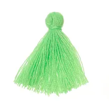 DoreenBeads нейлоновая кисточка для брелка для мобильного телефона ремни одежды Diy бахрома шитье и Ткань флуоресцентный зеленый 26 мм длиной, 50 шт