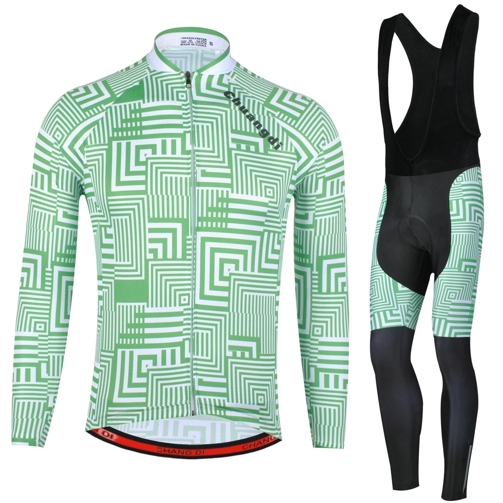 ZM Summer Cycling Clothes Sets Long sleeve Cycling Jerseys Polyester Coolmax Professional Cycling Clothing Bicycle Shirt Pants