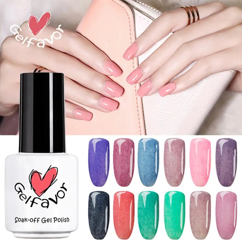 

Gelfavor 3D Faux Fur Series Nail Gel polish Hybrid varnishes Nail Art Gel Polish UV LED Long-Lasting Gel paint Nail Art Manicure