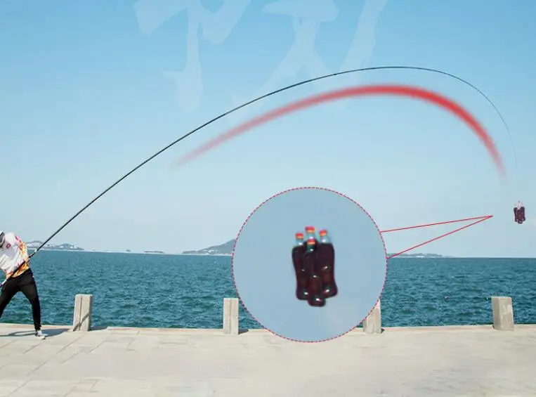 Longo e Difícil Vara de Mão Vara de Pesca de Alto Super Poder Lago Córrego Pólo Carpa Carbono Ultra Light Pesca Spinning Rod Mar Oceano Olta Rio 6 Varas de pescar