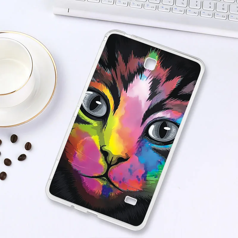 Z009 Чехол с рисунком s для samsung Galaxy Tab A 10,1 7,0 E 9,6 8,0 чехол из силикона TabA TabE P580 T580 T280 T385 T560 T375 чехол для планшета s Tab - Цвет: Z009