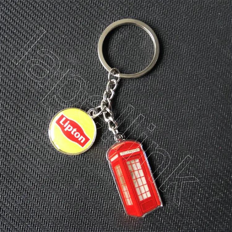 

Personality metal stickers glue key chain customization