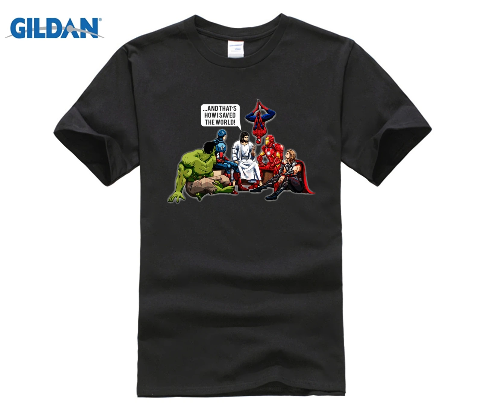 

Marvel T-shirt, Superhero, Flash T-shirt And That'S How I Saved The World Jesus Mens Black T Shirt Size S 5Xl