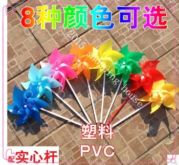 

Event & Party Supplies Decorative windmills 6 leaf color six leaf flower type plastic toy diy windmills 21cm
