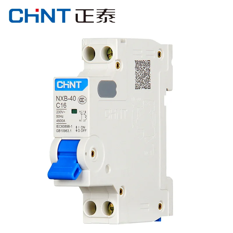 CHINT NXB-40 электрические гибкие трубы фитинг интерьер flex 1P+ N 6A 10A 16A 20A 25A 32A 40A 220V 230V 50HZ миниатюрный автоматический выключатель MCB DZ267