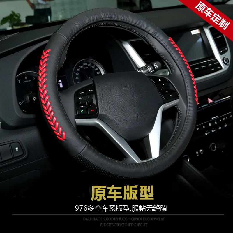 

Leather Car Styling Steering Wheel Cover For Mazda CX-3 3 2 Mazda 6 Axela CX-5 CX5 CX-7 CX7 CX-9 2014 2015 2016 Auto Accessories