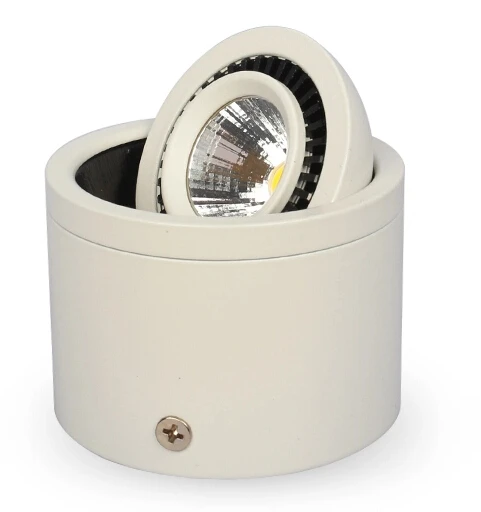 

Free shipping White shell Super Dimmable 10w/15w Surface mounted down lights,advantage products,high quality downlight AC85-265V