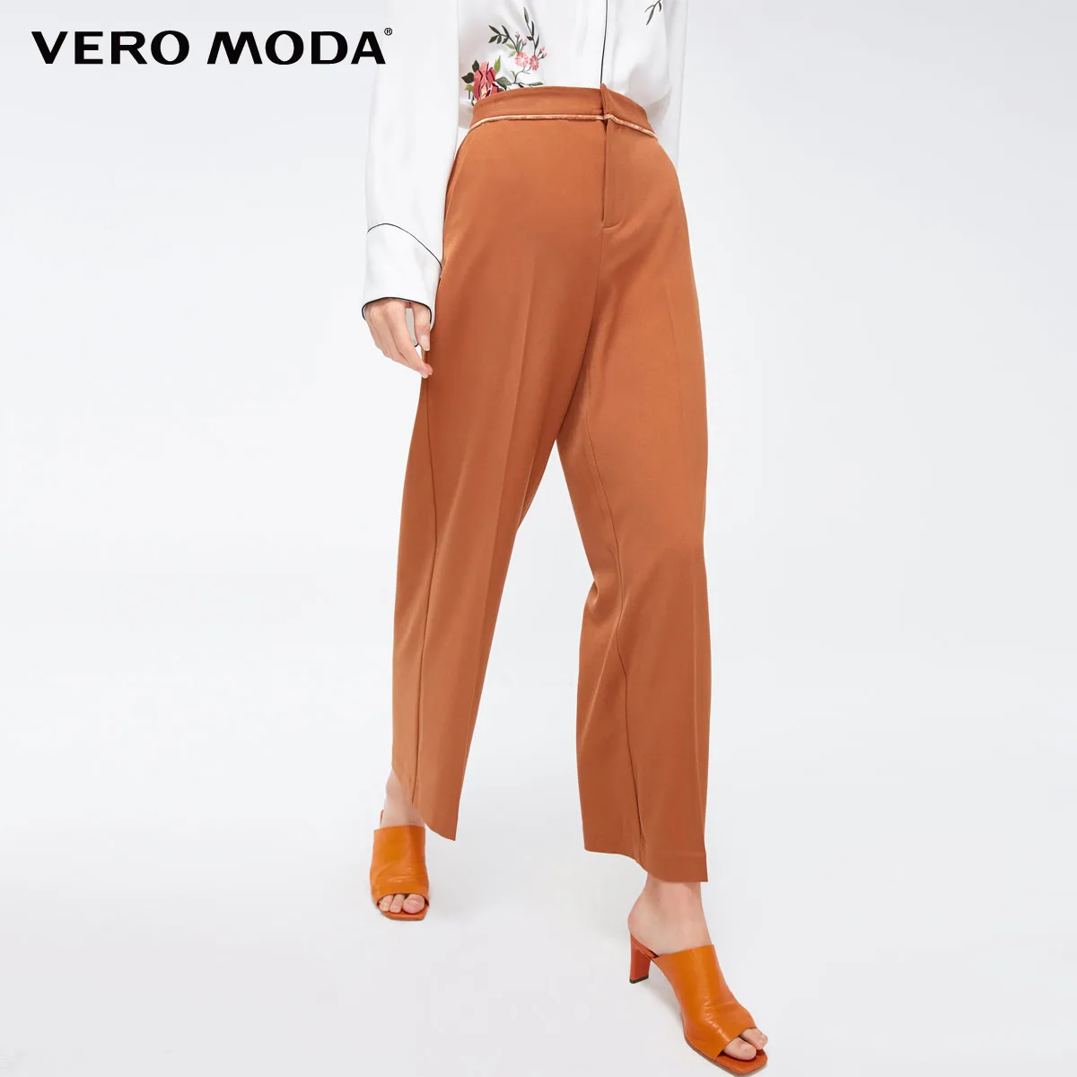Vero Moda новые женские свободные брюки с широкими штанинами для отдыха | 318350514