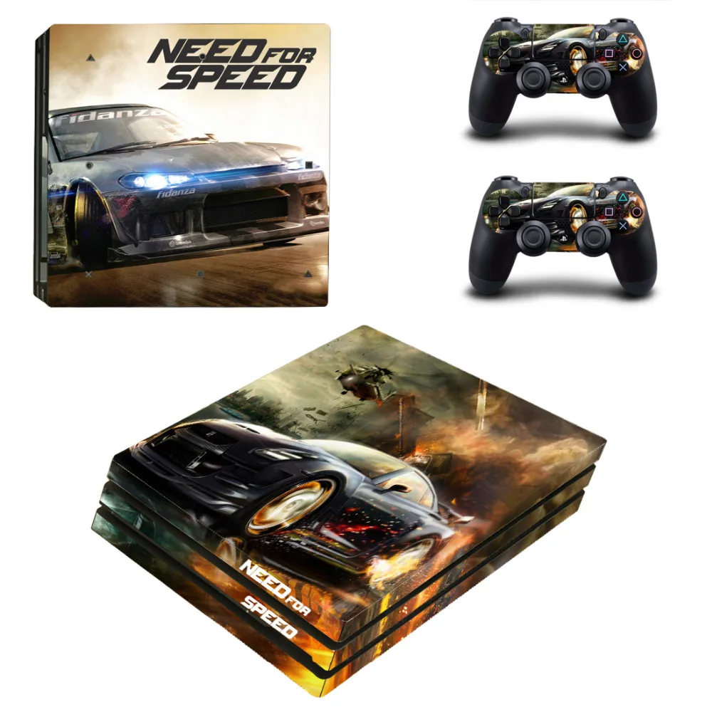 Need for speed PS4 Pro наклейка для sony playstation 4 консоль и 2 контроллера PS4 Pro наклейка s Наклейка виниловая