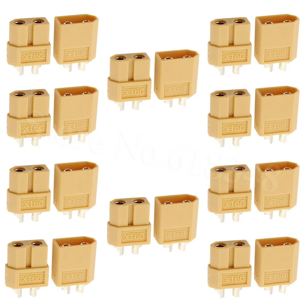 Whosesale 100 Pairs XT60 Male Female Connectors Plugs for