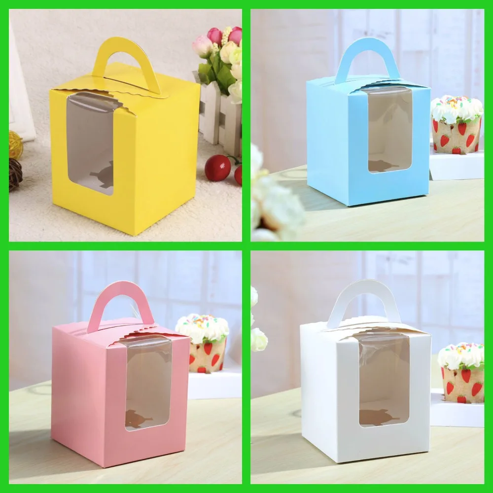 Ctrue 12pcs Cute Wedding Cupcake Box Cake Pop Supplies Cupcake Wrappers