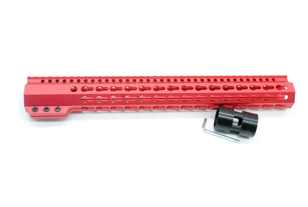 Китайский красный 15 дюймов зажимной стиль Handguard Keymod Пикатинни Крепление скобка для прицела для LR-308. 308