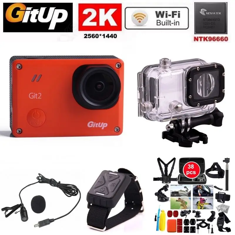 Gitup Git2 Ultra HD 2K Action Camera Video Cam font b Sport b font Go Waterproof