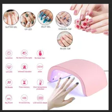 Светодиодный УФ 48 Вт сушка ногтей; уход лампа для сушки гель-лака легкий аппарат для маникюра машина для ногтей ongles materiel Professional nelle