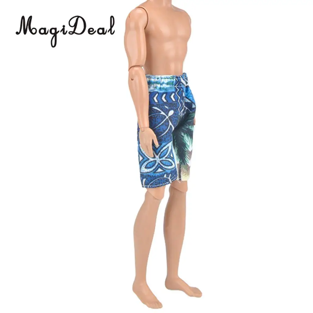 MagiDeal 2 Pieces Doll Clothes for 1/6 Scale 12 Inch Doll Summer Beach Short Pants Trousers Dress Up Clothes Accessories