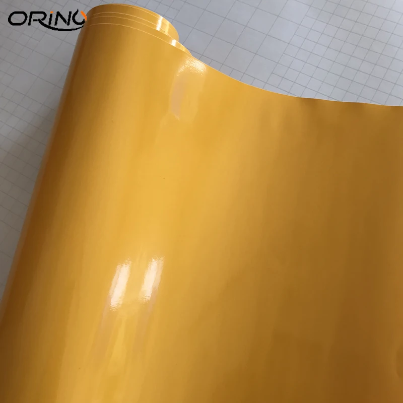 Glossy Yellow Vinyl Film-5