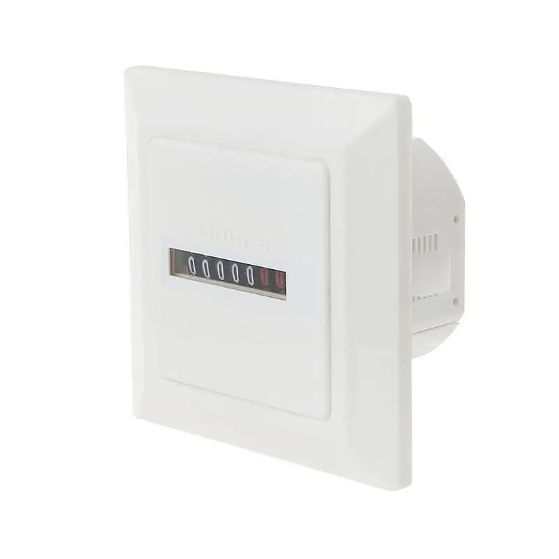 

HM-1 Timer Square Counter Digital 0-99999.9 Hour Meter Hourmeter Gauge 0.3W AC220-240V / 50Hz AC