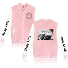 KPOP/бейсбольная форма для детей; куртка-бомбер для женщин и мужчин; уличная одежда в стиле хип-хоп; розовые толстовки с капюшоном и длинными рукавами; K-POP одежда