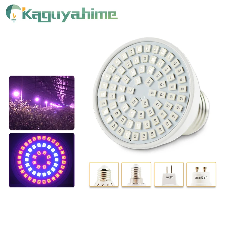 

Kaguyahime LED Light Bulb LED Plant Lamp E27 E14 MR16 GU10 220V Full Spectrum Phyto Grow For Hydroponic Vegetables