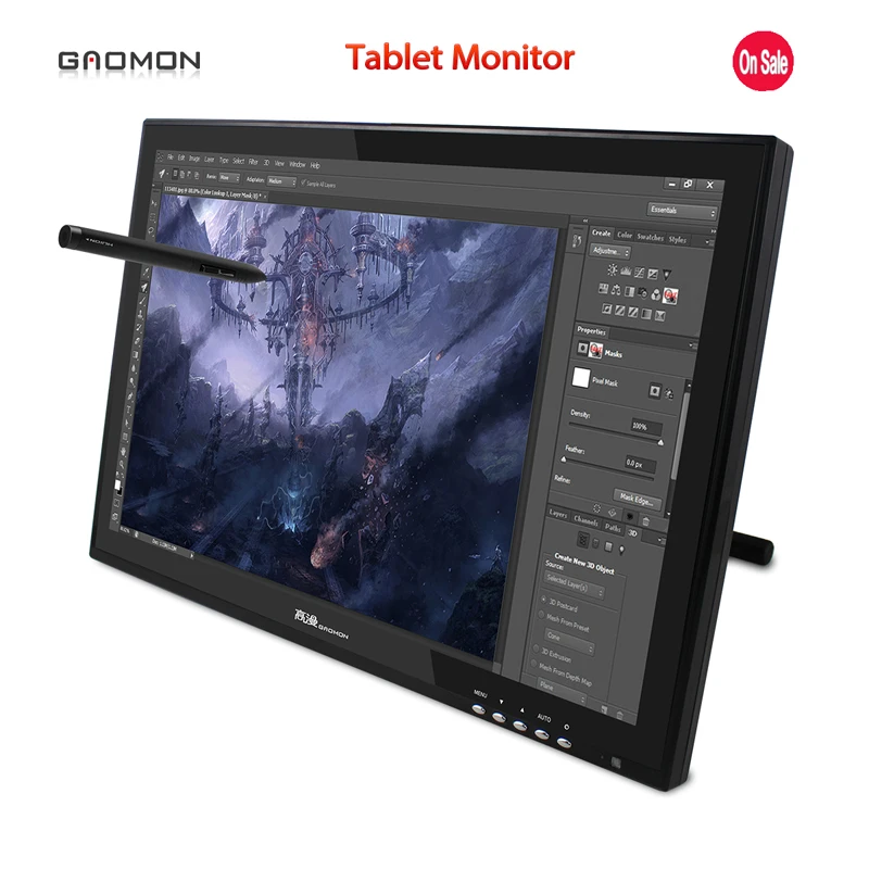 Hot Sale New GAOMON G190 19 Inches Pen Display LCD Monitor Touch Sreen Monitors Graphic font