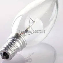 Обычный светильник накаливания, лампа накаливания, маленькая винтовой наконечник, хрустальный светильник, E14 Винт 40 Вт, отчет об украшении