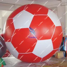 Красный 2 м надувные Футбол шар гелием для события/