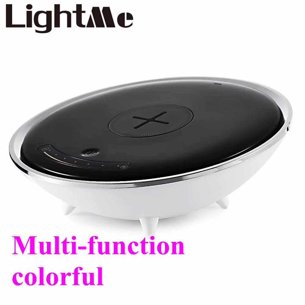 

2017 New Popular Wireless Charger Colorful Night Light Atmosphere lamp Innovative technology red green blue yellow purple orange