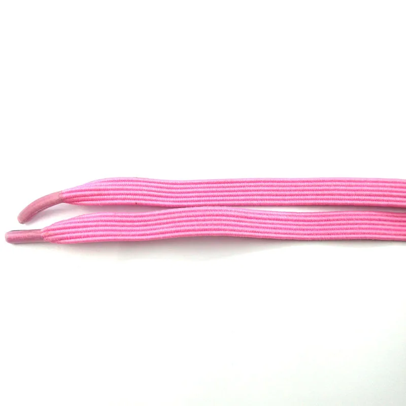 JUP 1-50 Pair Pink High Quality New Design Children Without Tie Rubber Elastic Lace Sneakers Shoelaces  Sports Shoes Lacing Blue