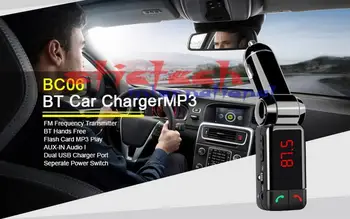 

by dhl or ems 100pcs Car FM Bluetooth Transmitter MP3 Audio Player Wireless FM Modulator Car Bluetooth Kit