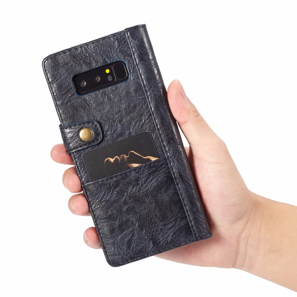 CaseMe-010 для samsung Galaxy Note 8 Роскошный Многофункциональный карточный Карманный Кошелек Флип кожаный чехол для телефона ракушки