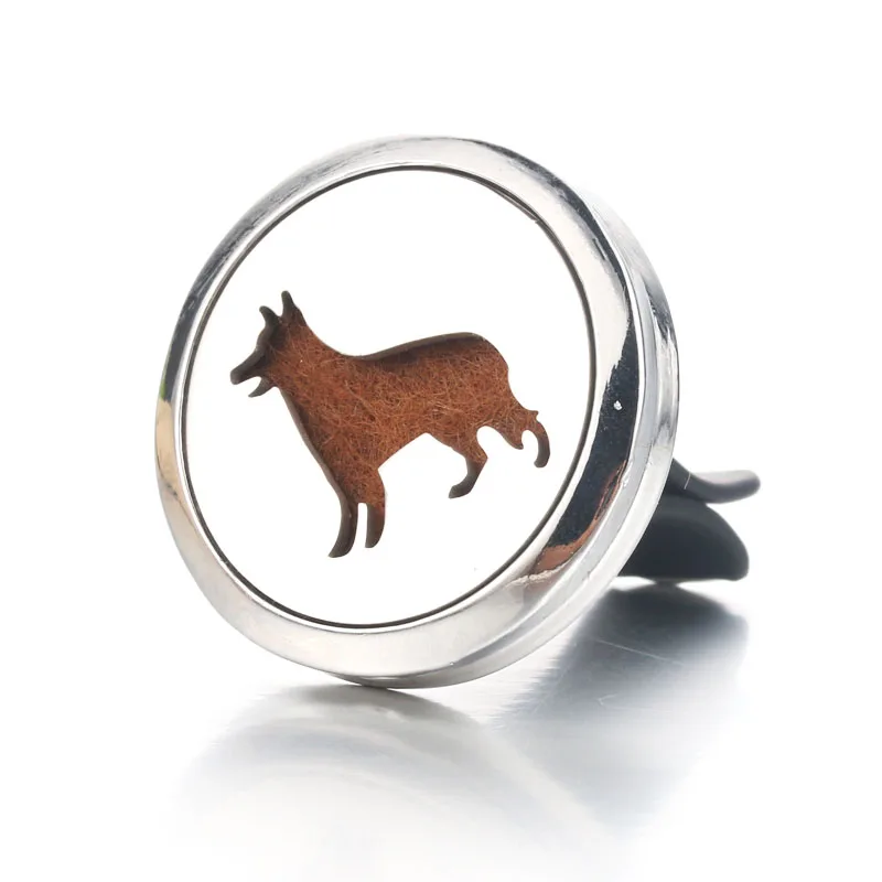 Wolf dog Car Air Diffuser Stainless steel Freshener car Essential Oil