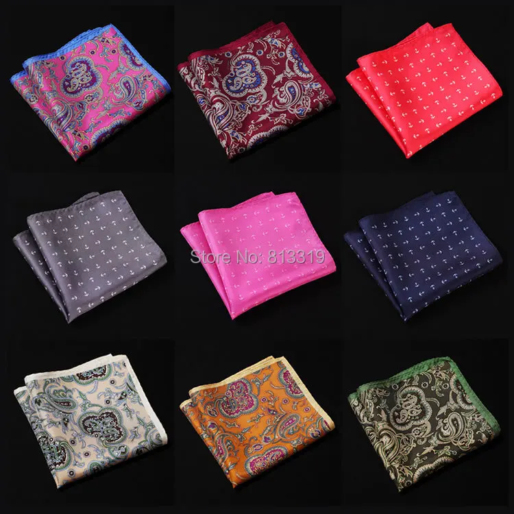NK Handkerchief 100/% Natural Silk Satin Mens Hanky Wedding Party Pocket Square