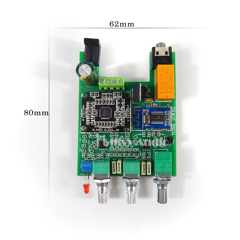 Плата Hi Fi цифрового усилителя мощности с Bluetooth 4 2 предусилитель * NE5532 15 Вт + 62*80