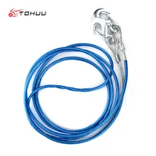4 м 3 тонн автомобилей буксировочный трос Стальная проволока тягового каната Чрезвычайная Equippment с выдвижной трос буксировочный тянуть ремень веревка