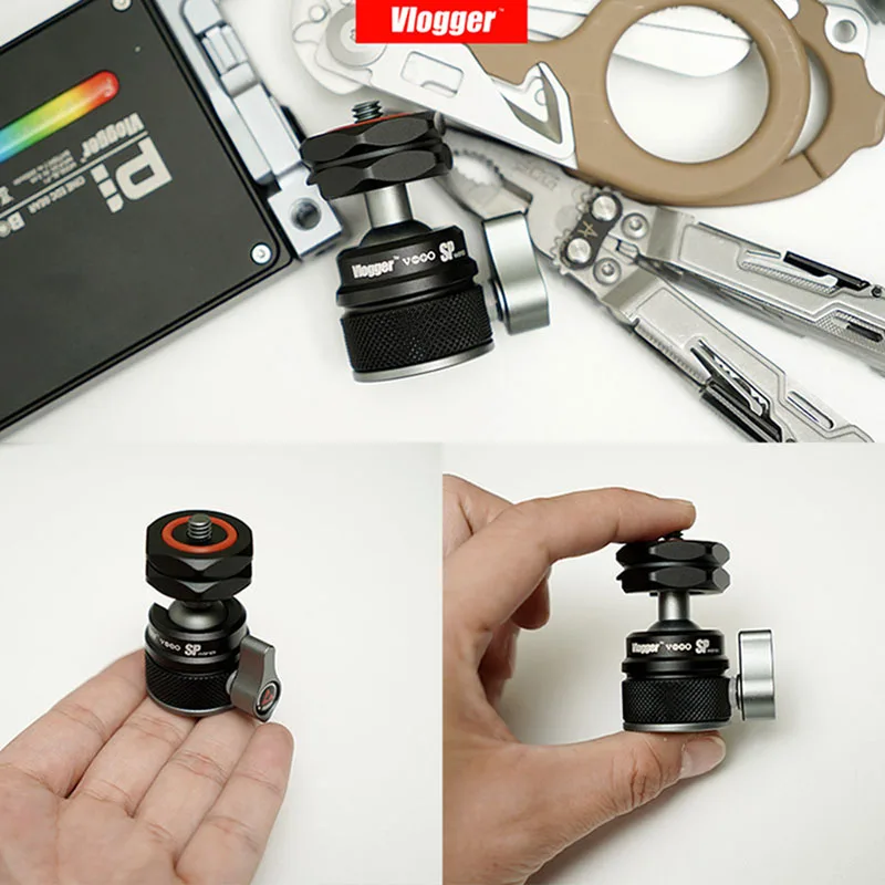  Vlogger Monitor Mount 360° Damping Support 90° Vertical Monitor Bracket Stand Holder 1/4 Screw for 