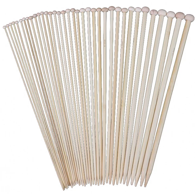18 Размер 36 см Одноместный Указал Bamboo Вязание иглы Набор Комплект (2,0 мм-10,0 мм)