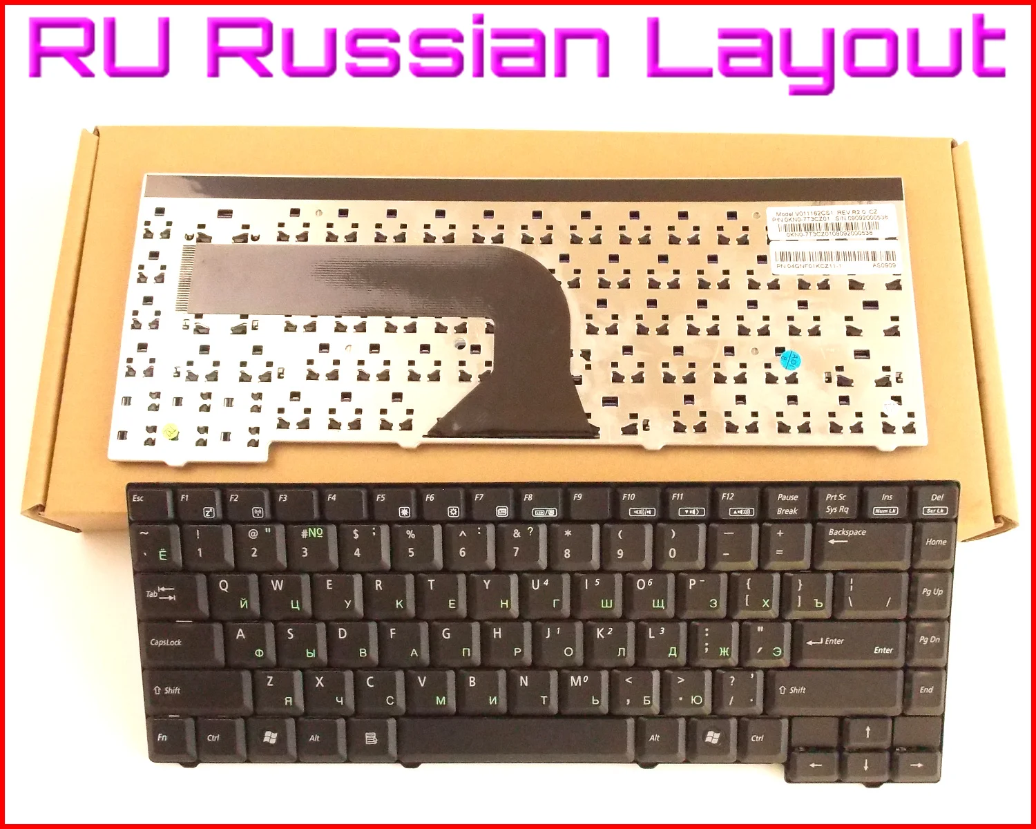 Новая клавиатура RU Русская версия для ASUS X58C, X58L, x58 X51 X51S X51C X51H X51L X51R X51RL NSK-U500R K011162G1 ноутбука