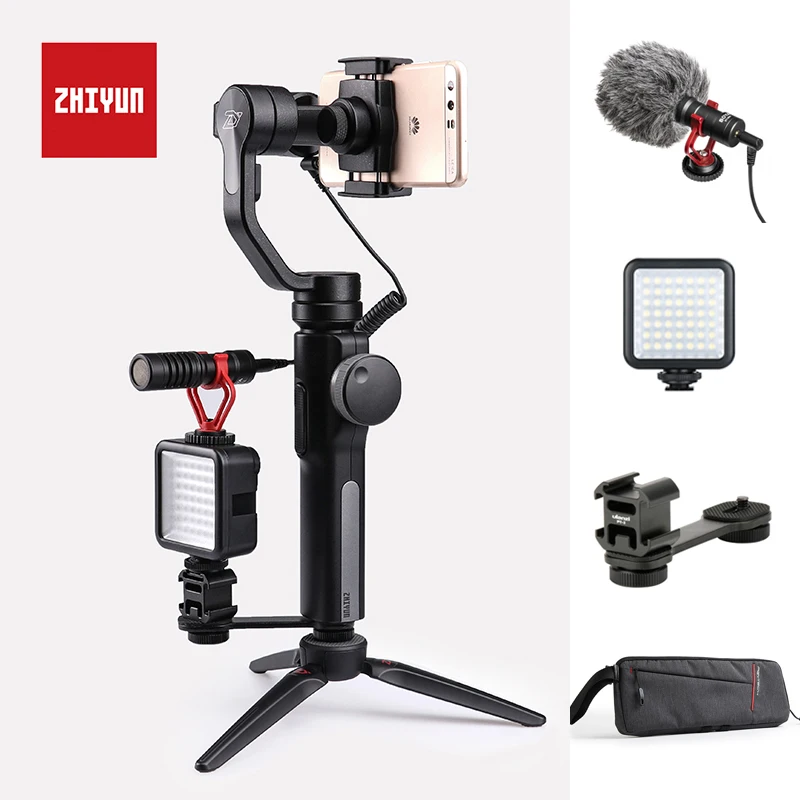  Zhiyun Smooth 4 3-Axis Handheld Gimbal Portable Stabilizer Camera Mount for Smartphone iPhone 8/7/6