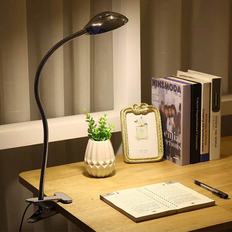 

LED Book Light Mini Clip-On Flexible Bright LED Lamp Light Book Reading Lamp For Travel Bedroom Book Reader eye-protection lamp